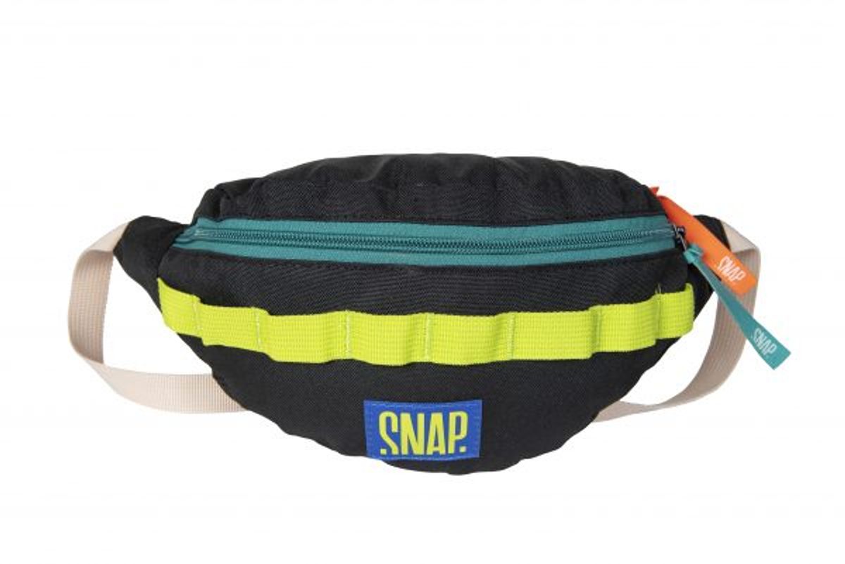 Snap Hip Bag black & lime